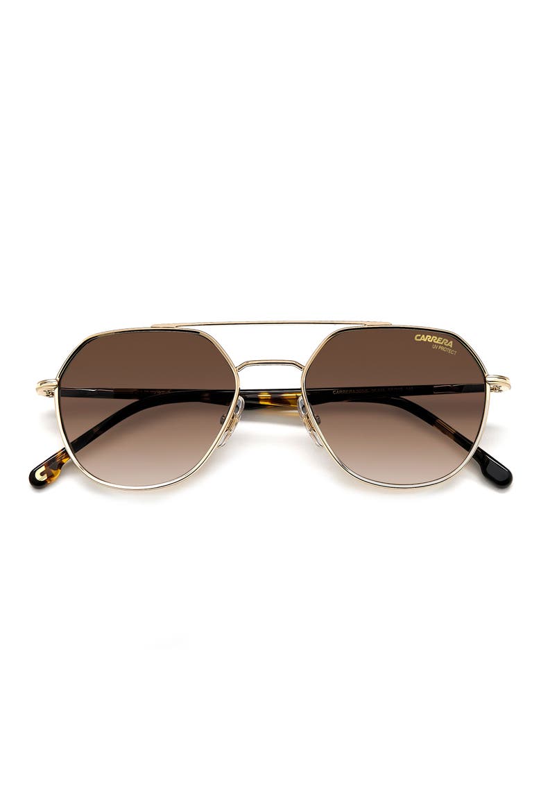 53mm Round Sunglasses, Alternate, color, GOLD HAVANA/ BROWN