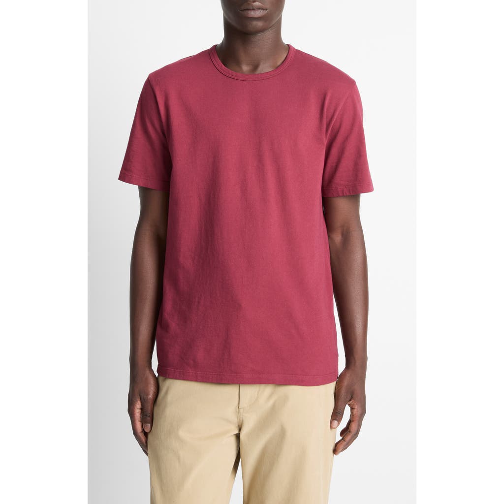 Vince Solid T-shirt In Brown
