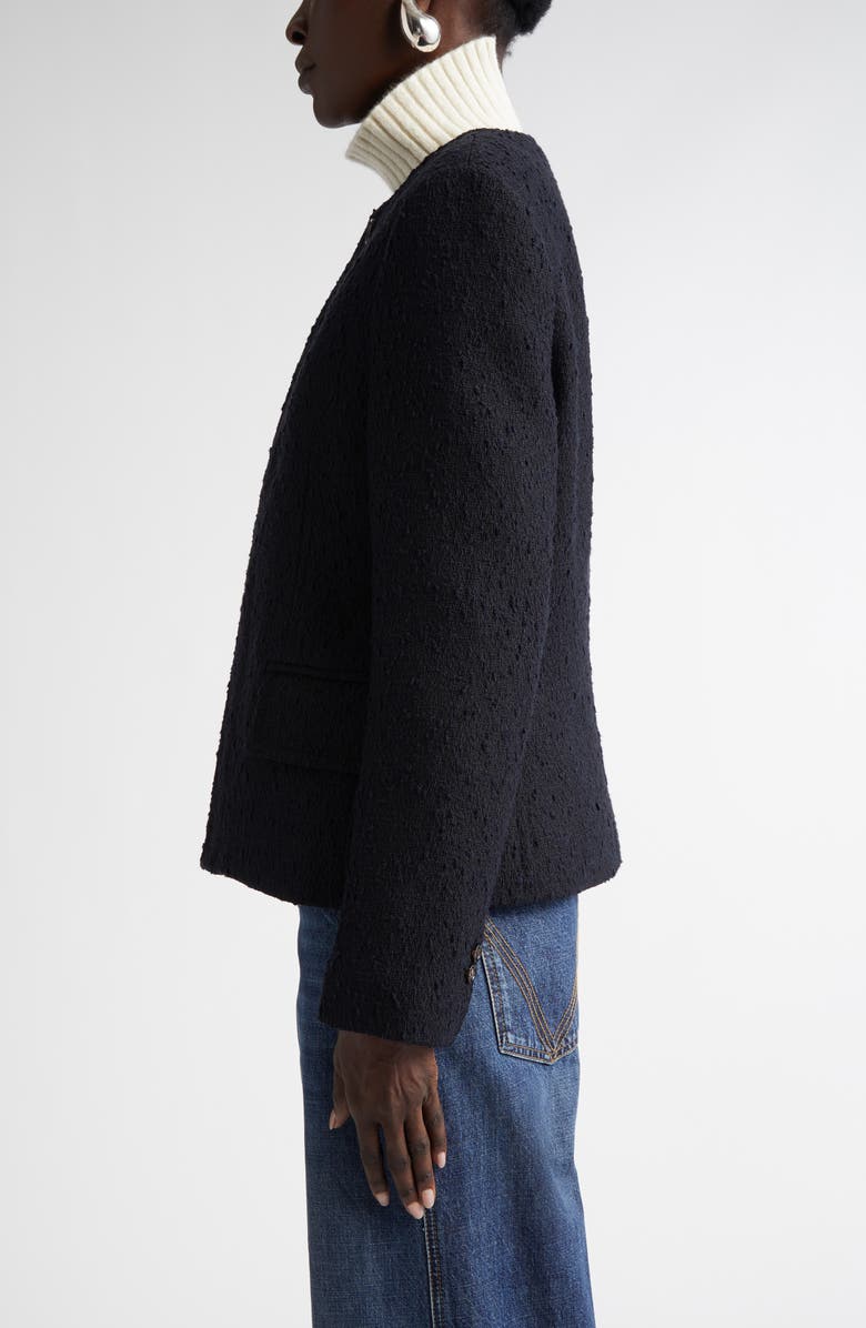 Bottega Veneta Knotted Tweed Jacket, Alternate, color, 