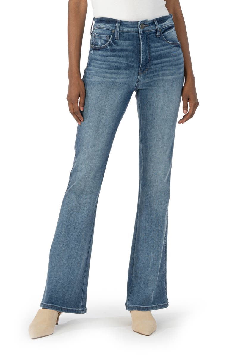 KUT from the Kloth Ana Fab Ab High Waist Flare Jeans, Main, color, 