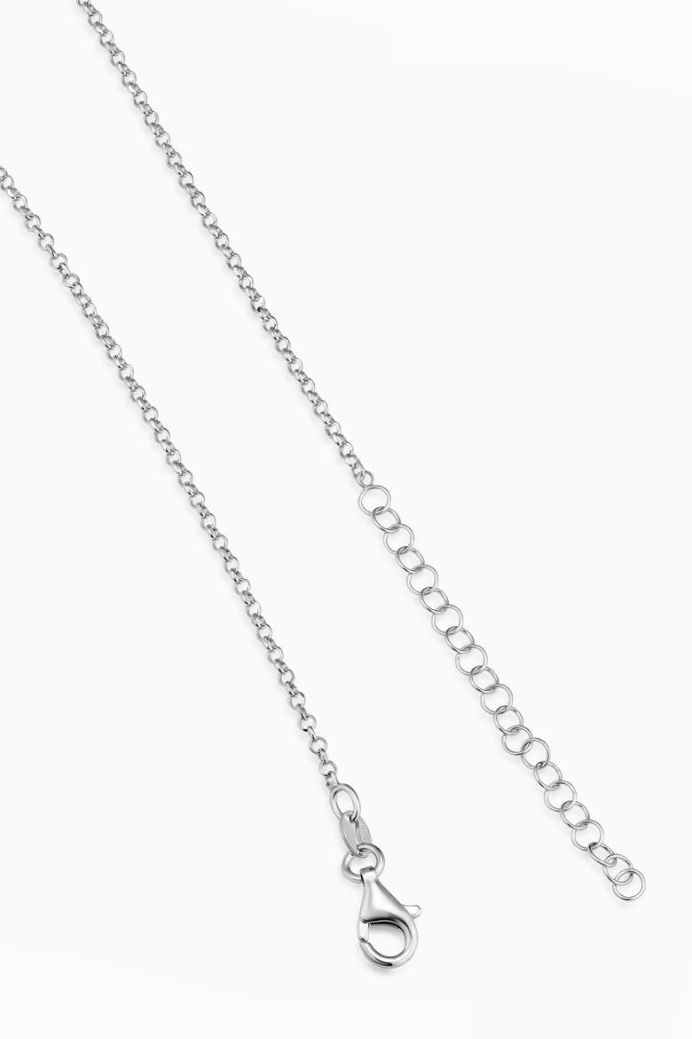 Sterling Silver Wrap Me Up Bow Pendant Necklace, Alternate, color, Silver