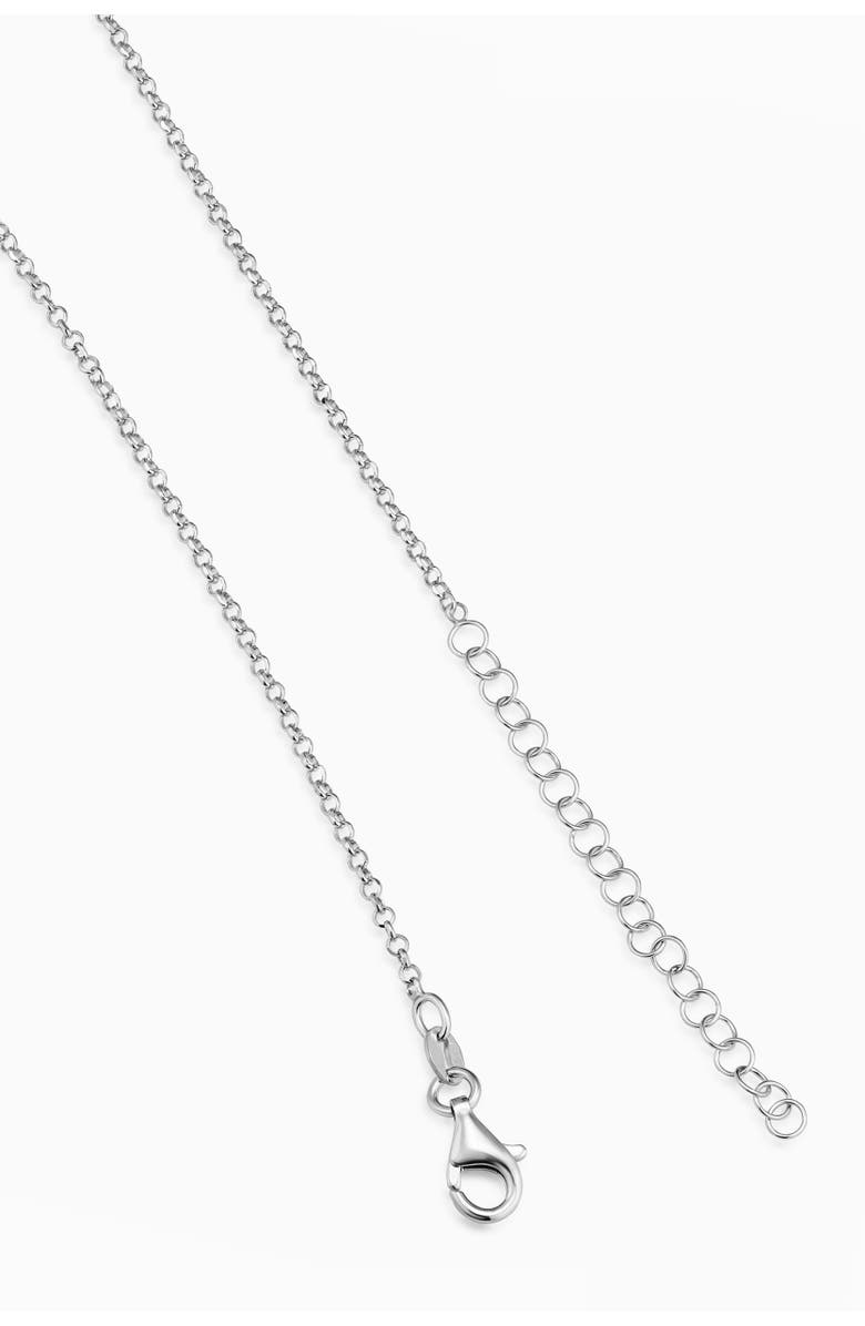 Oradina Sterling Silver Wrap Me Up Bow Pendant Necklace, Alternate, color, Silver