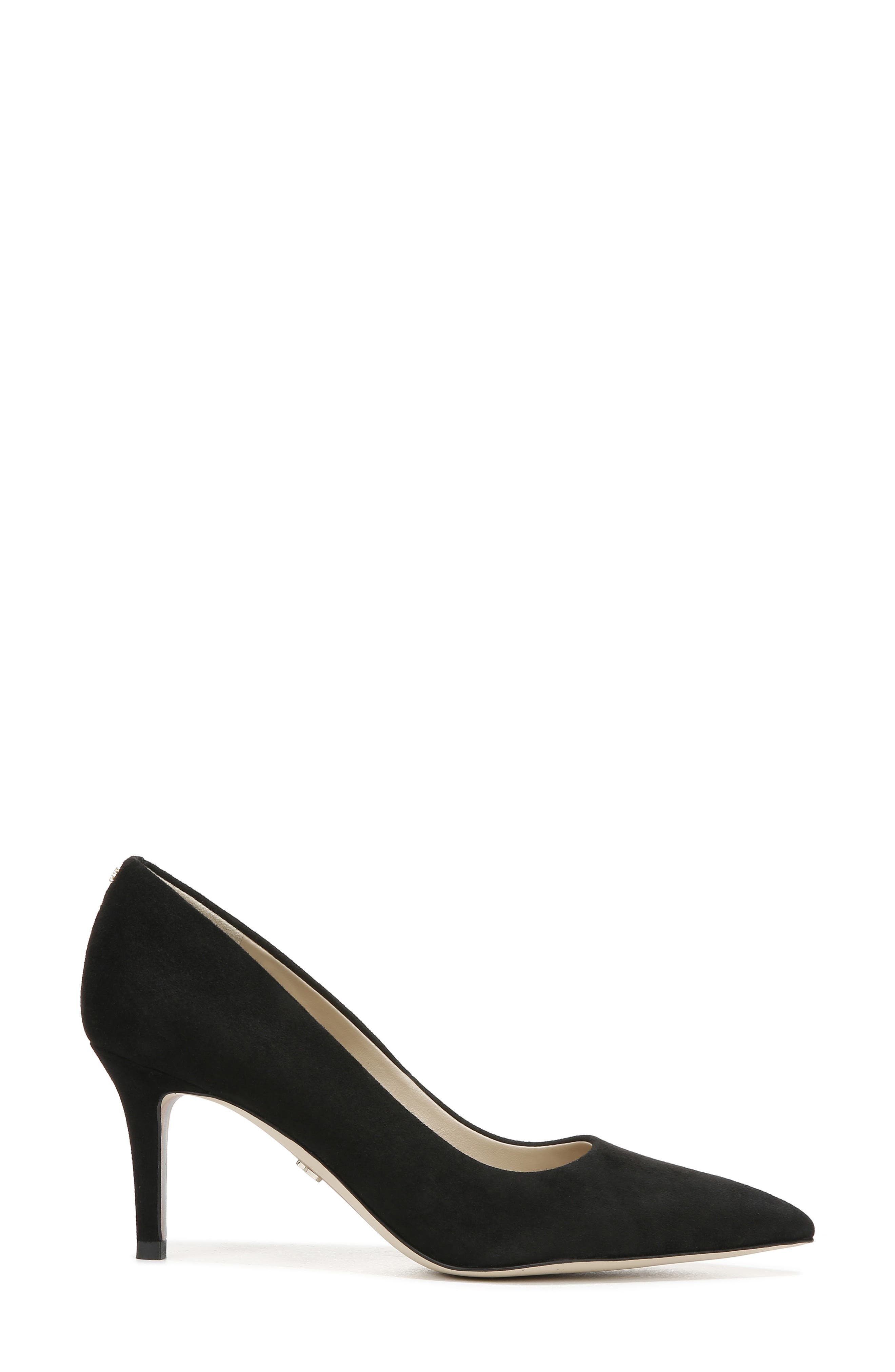 Sam Edelman Vienna Pointed Toe Pump, Alternate, color, Black Suede