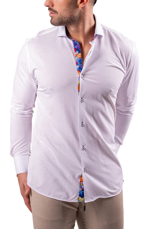 Maceoo Einstein Resistance0148 White Button-up Shirt In White