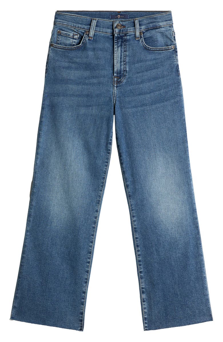 7 For All Mankind Alexa Crop Flare Stretch Denim Jeans, Alternate, color, 