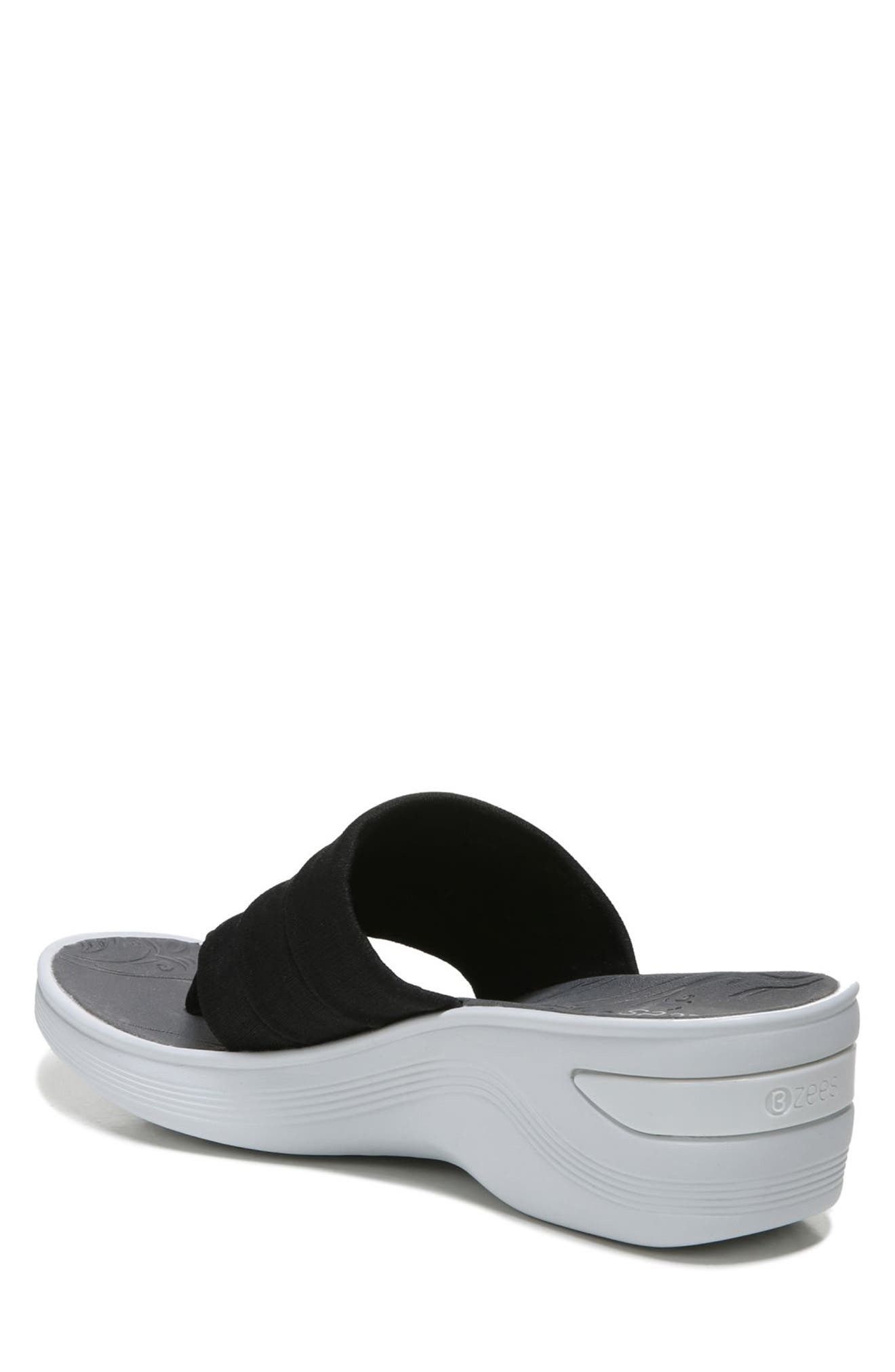 BZees Dallas Flip-Flop Wedge Sandal, Alternate, color, 