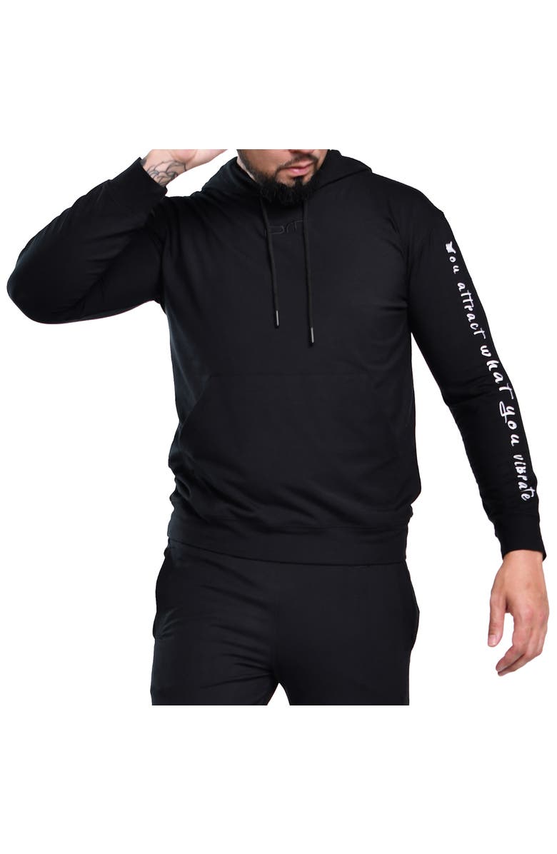 Dai Moda Vibrate T-shirt Hoodie, Main, color, Black