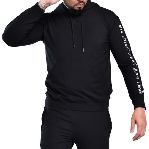 Dai Moda Vibrate T-shirt Hoodie in Black 