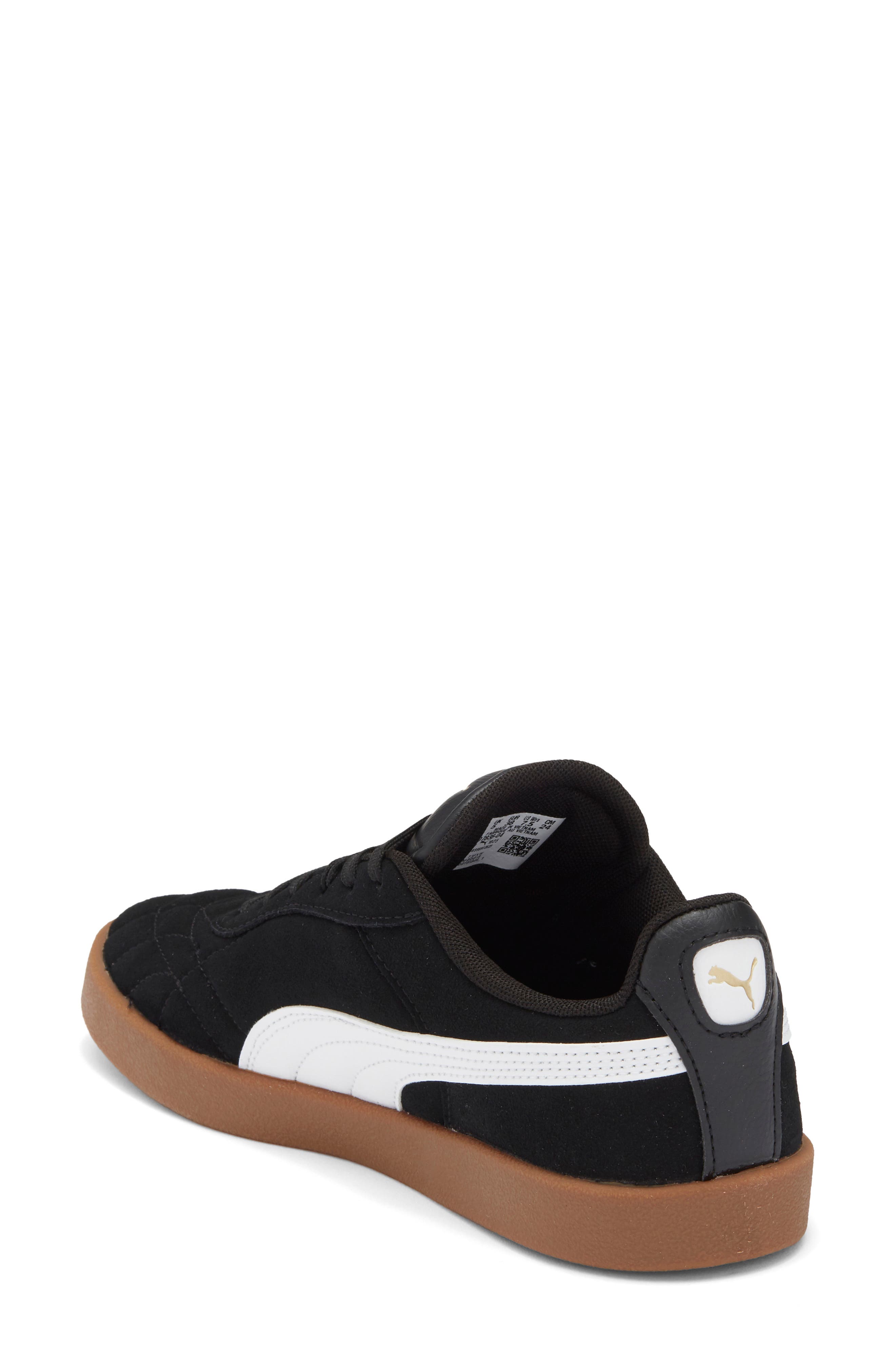 PUMA Club II Indoor Sneaker, Alternate, color, Puma Black/ Puma Gold/ Gum