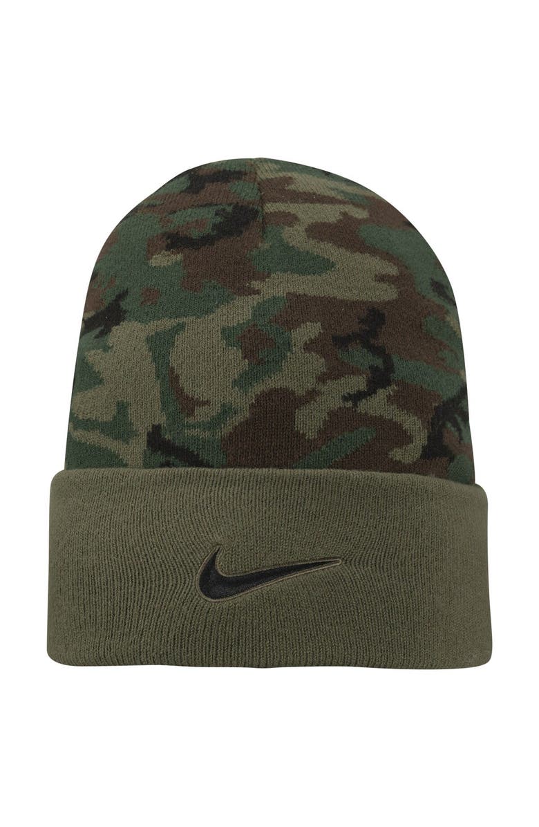 Nike Men's Nike Camo Virginia Cavaliers Military Pack Cuffed Knit Hat, Alternate, color, Camo