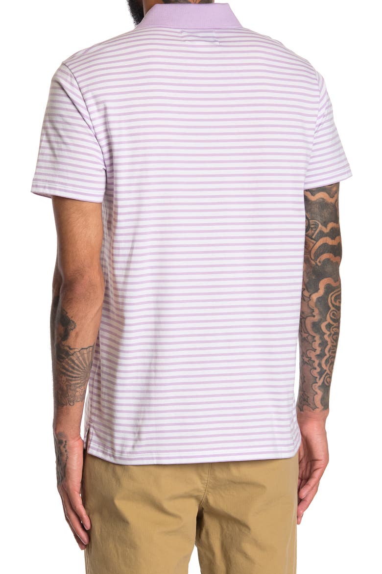 Striped Polo, Alternate, color, LAVENDULA