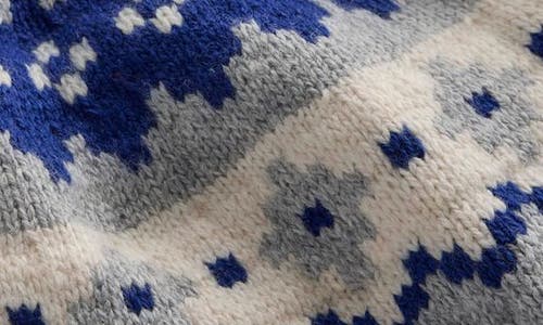 Boden Kids' Fair Isle Crewneck Sweater In Gray