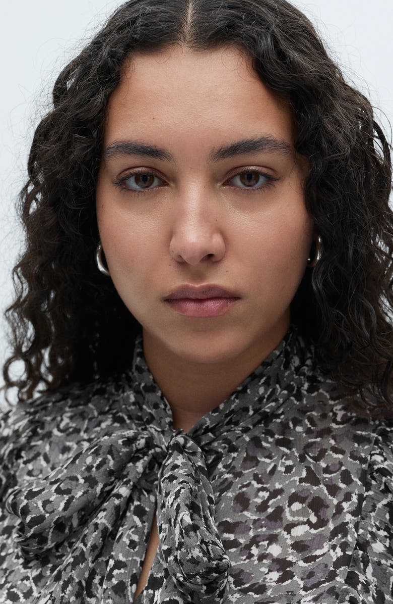 MANGO Leopard Top, Alternate, color, 