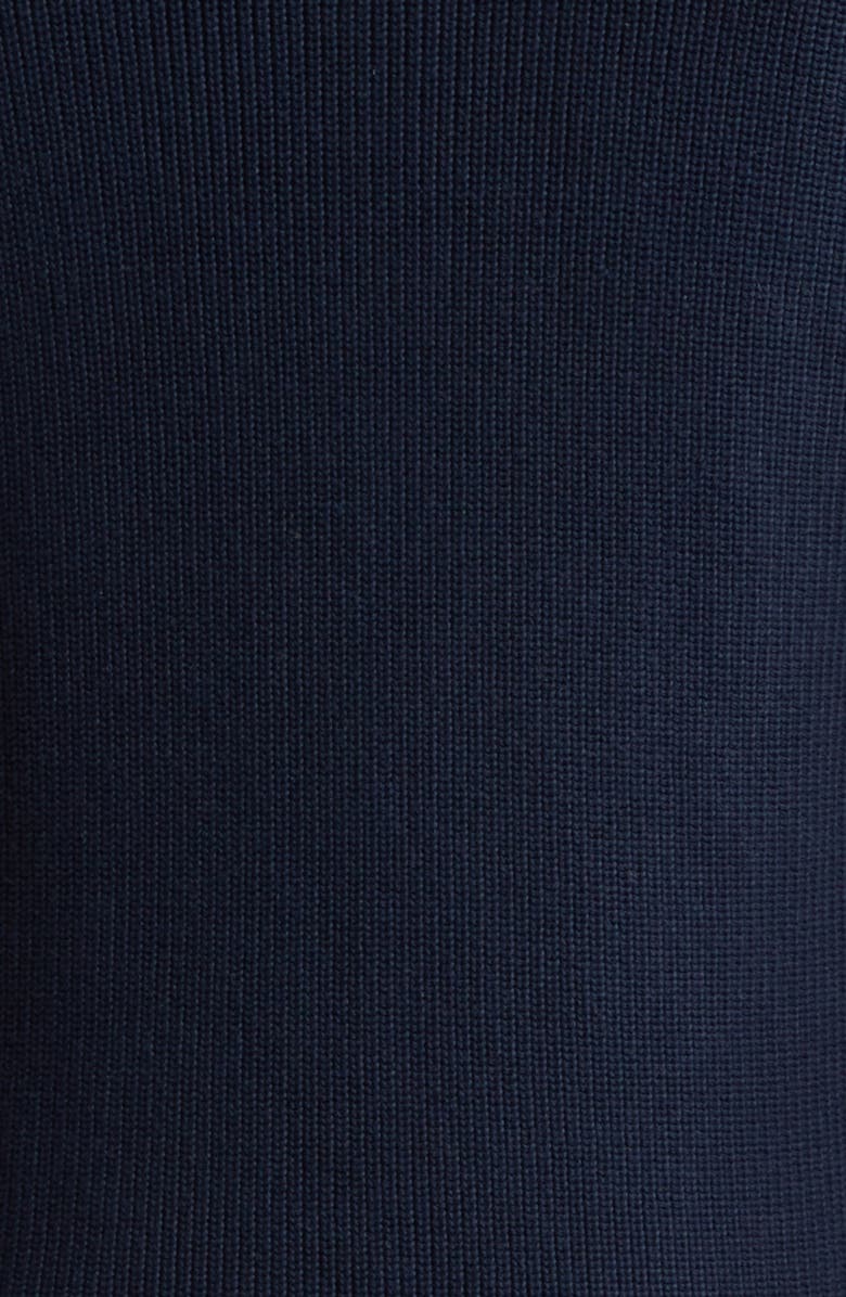 Moncler Grenoble Hybrid Down Fill Zip-Up Cotton Cardigan, Alternate, color, Navy Blue