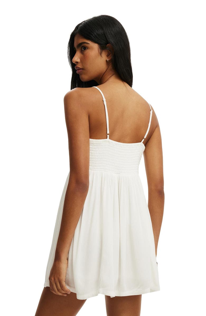 Cotton On Women's Sara Babydoll Mini Dress, Alternate, color, White