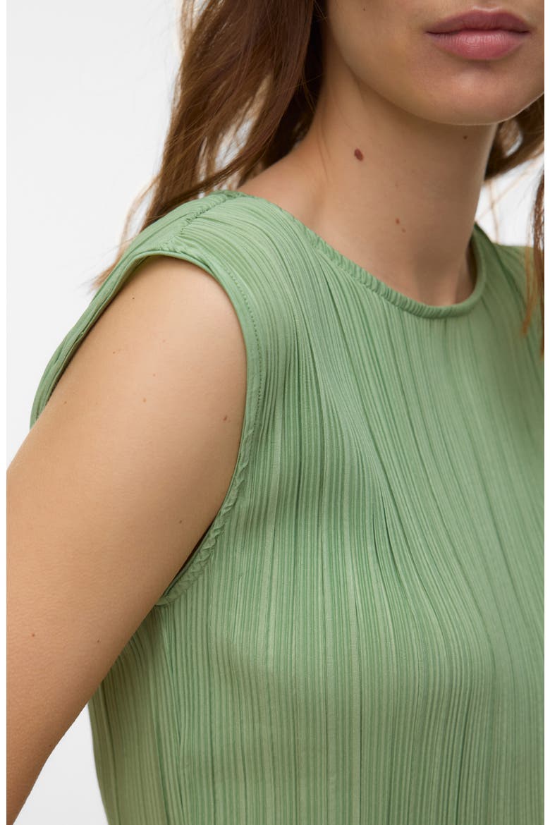Alene Plissé Pleat Shell, Alternate, color, MISTLETOE