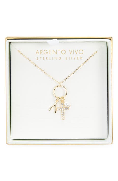 Dainty Cross Charm Necklace