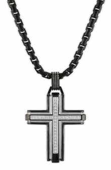 Esquire Diamond Cross Pendant Necklace - 0.34 ctw.