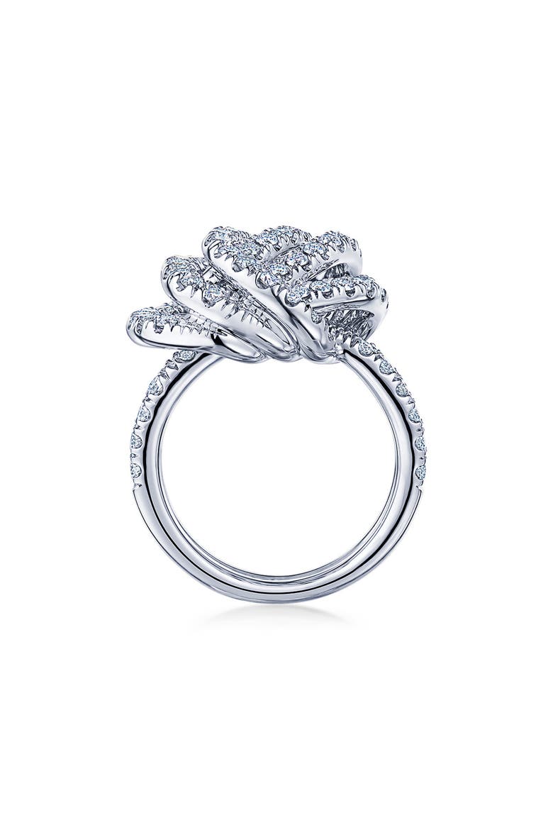 Entwine Open Knot Diamond Ring, Alternate, color, PLATINUM