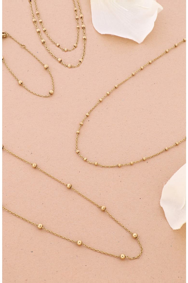 Mykonos 14K Gold Bead Station Bracelet (Nordstrom Exclusive), Alternate, color, 14K YELLOW GOLD