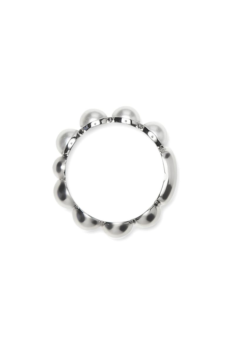 Men's Skull & Faux Pearl Ring, Alternate, color, PEARL