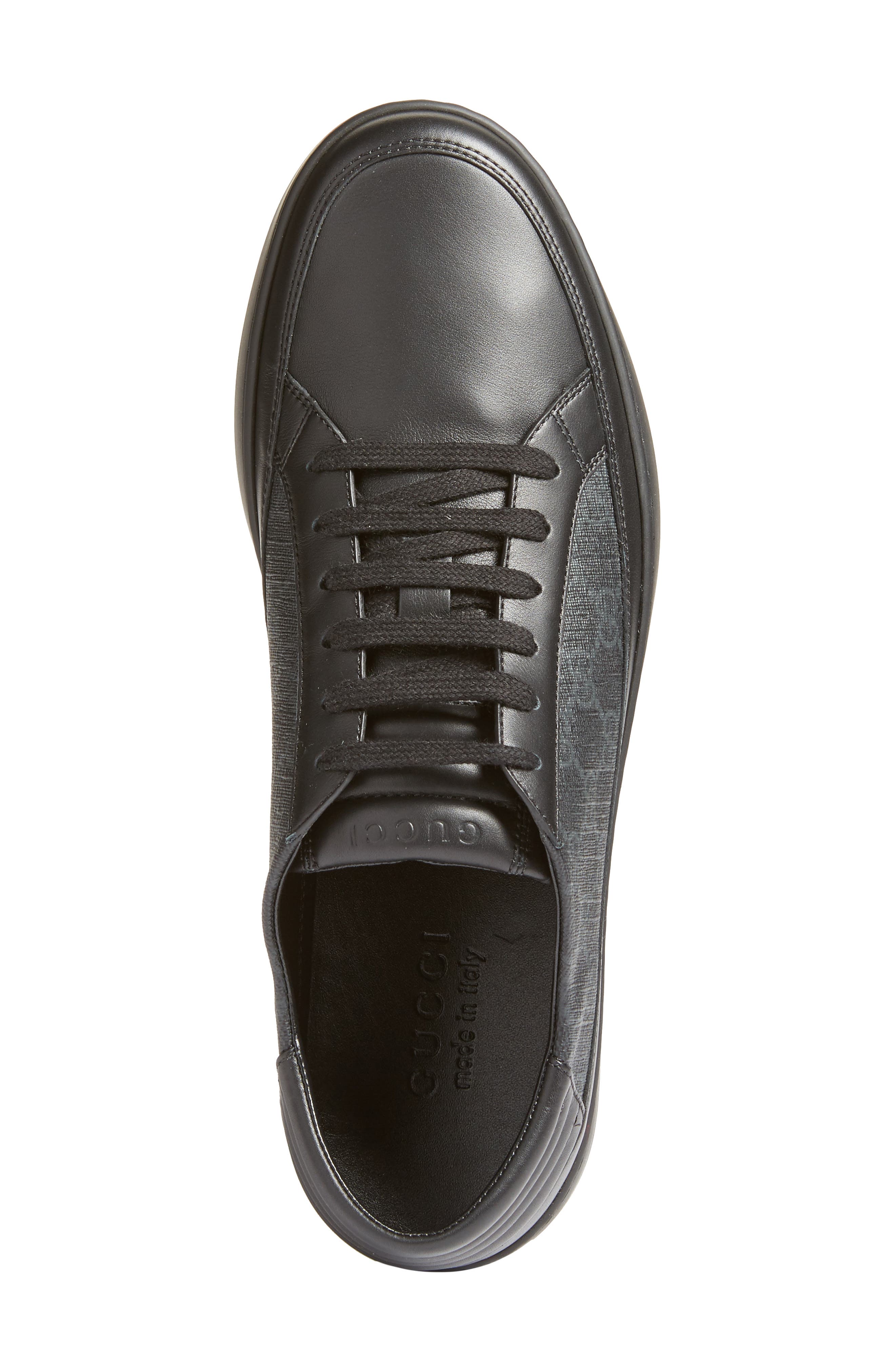 'Common' Low-Top Sneaker, Alternate, color, BLACK/ GRAPHITE LEATHER