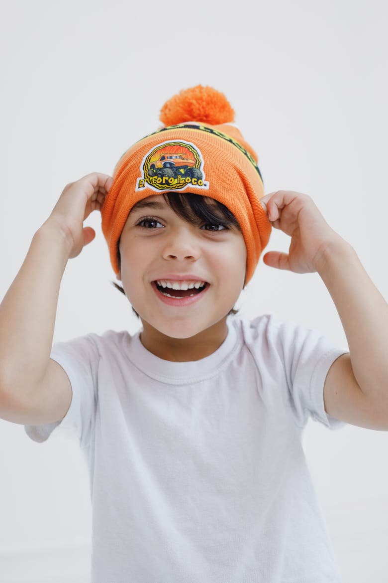 Knit Beanie Hat, Alternate, color, El Toro Loco Orange