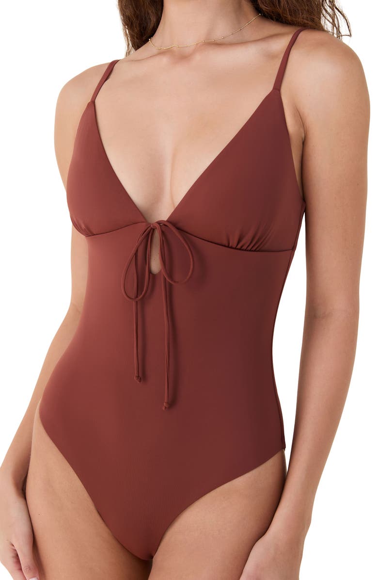 Andie The Mali Keyhole One-Piece Swimsuit, Alternate, color, 
