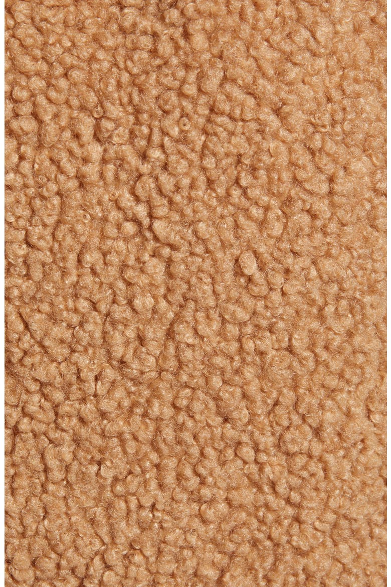 Toffee Faux Shearling Belted Coat, Alternate, color, BEIGE