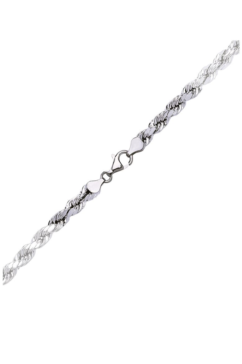 Rope Chain Necklace, Alternate, color, SILVER