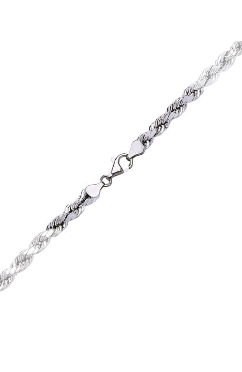 Best Silver Sterling Silver Rope Chain Necklace In Silver