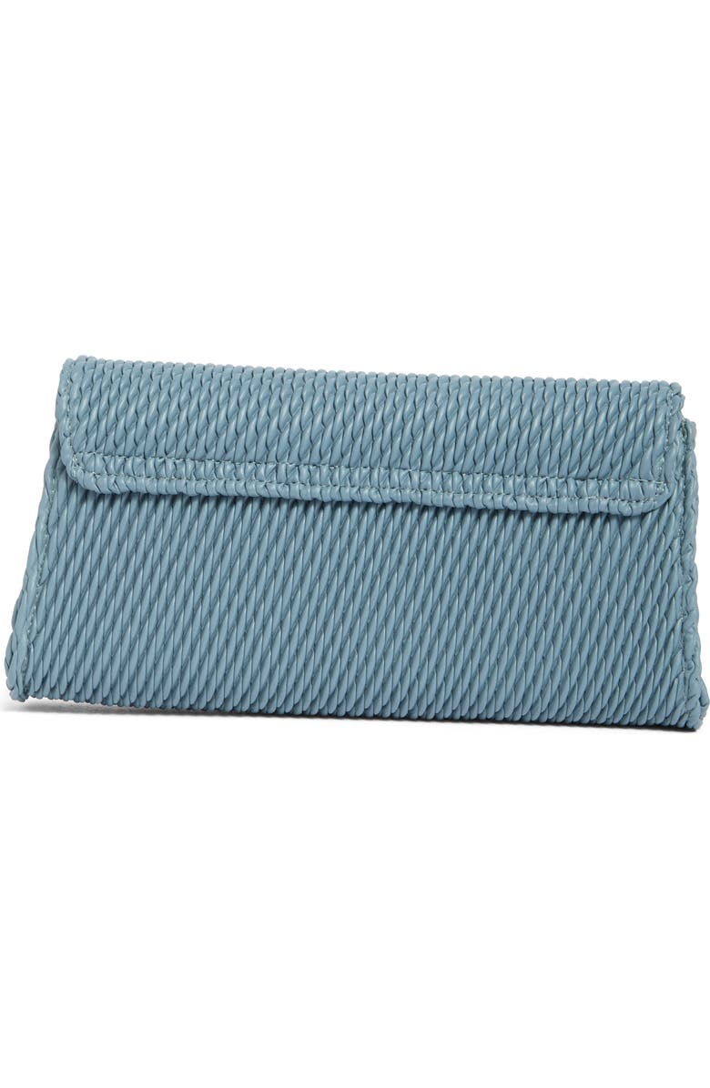Sam Edelman Julia Quilted Clutch, Alternate, color, Denim Blue