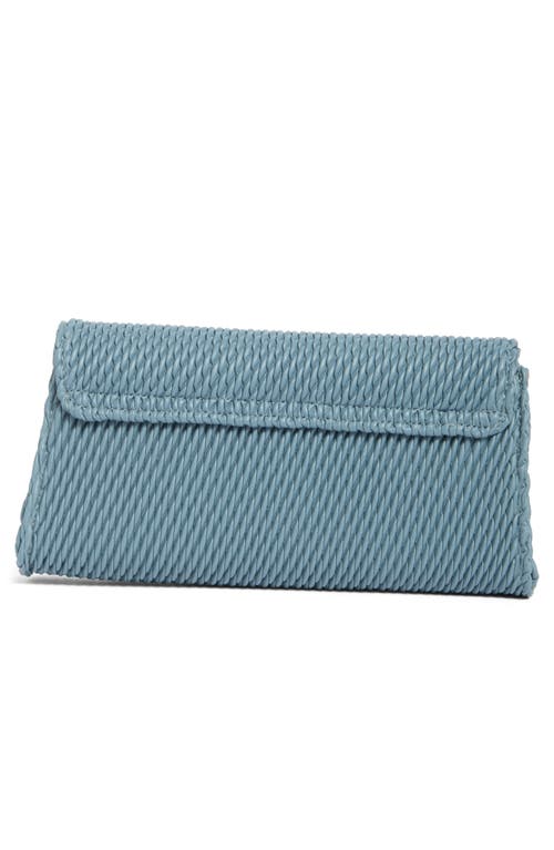 Sam Edelman Julia Quilted Clutch In Denim Blue