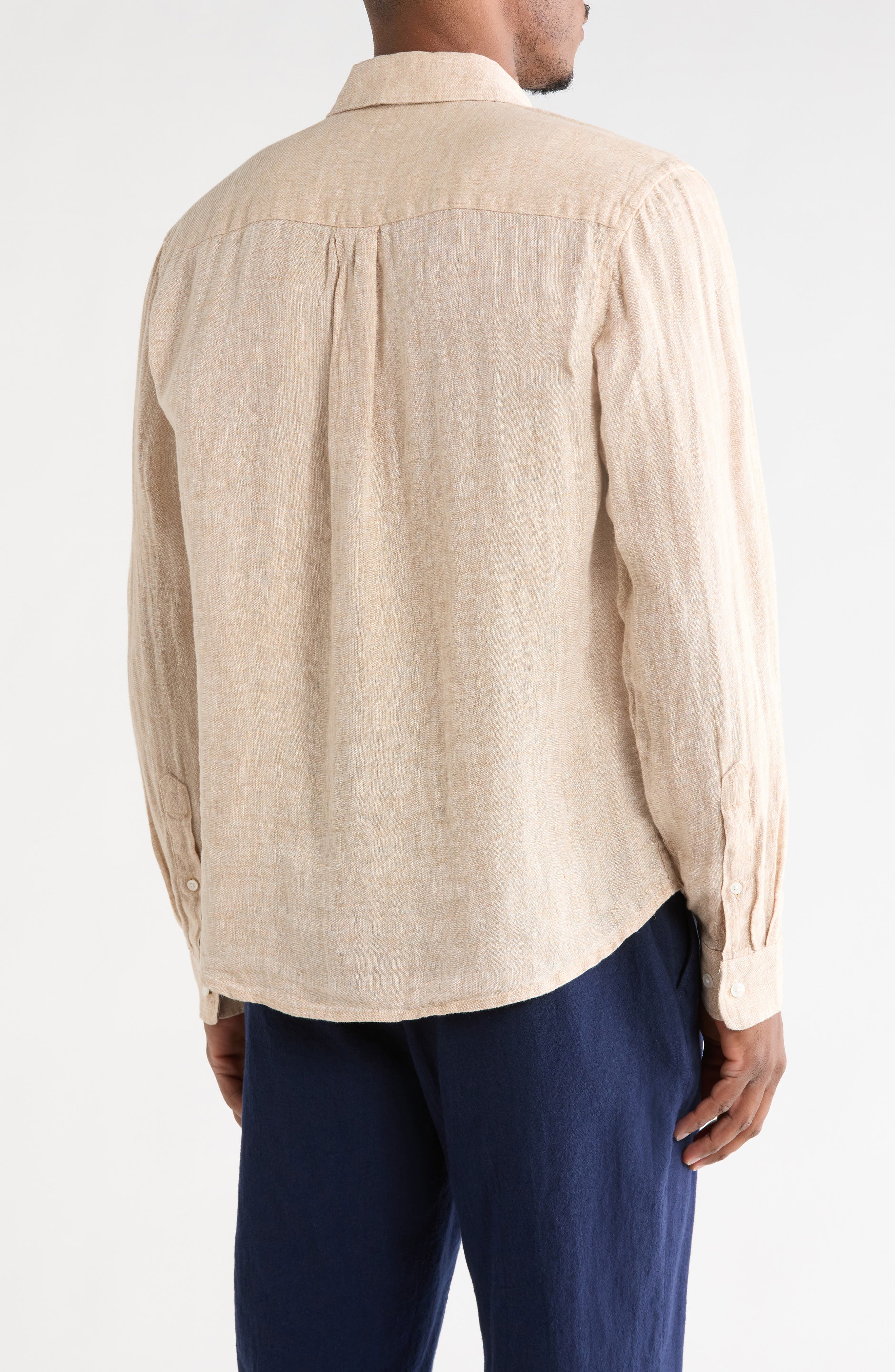 DENIM AND FLOWER Linen Button-Up Shirt