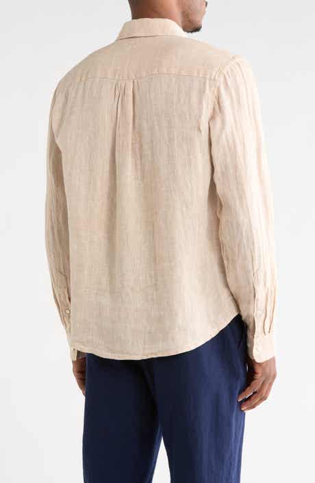 DENIM AND FLOWER Linen Button-Up Shirt