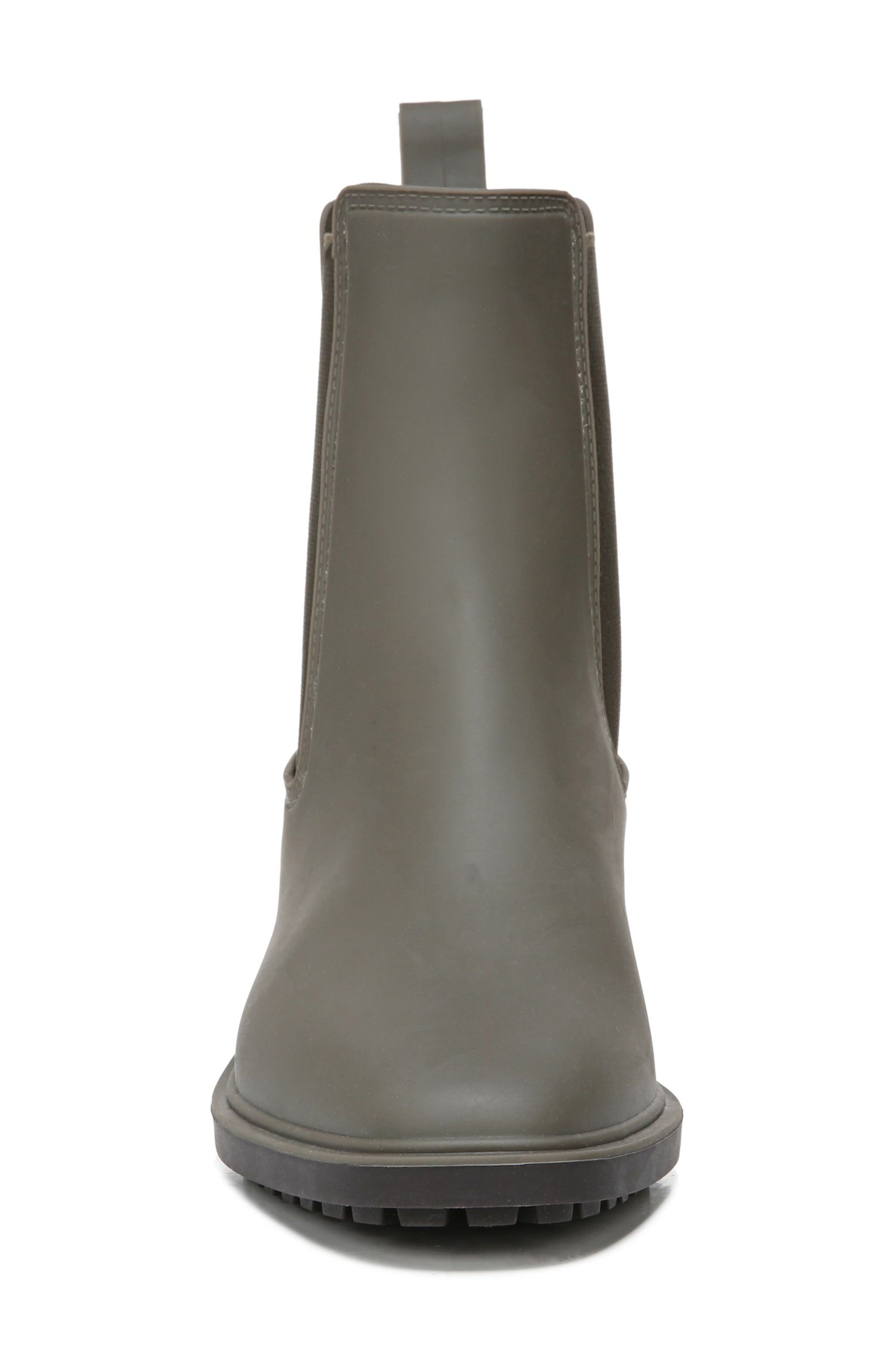 Sue Chelsea Rain Boot, Alternate, color, ALPINE GREEN/ CAVIAR BROWN