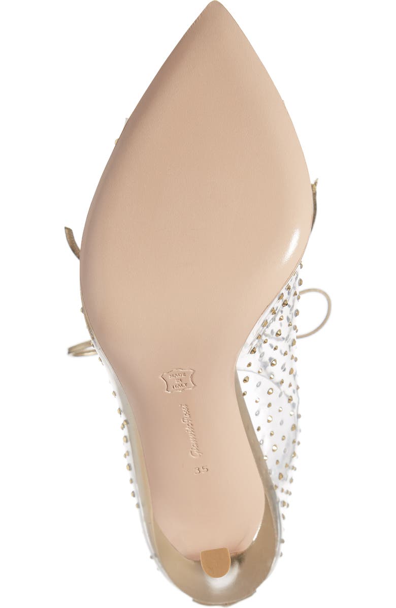 Gianvito Rossi Translucent Lace-Up Bootie, Alternate, color,