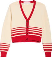 Golden Goose Nico Stripe Crop Cardigan