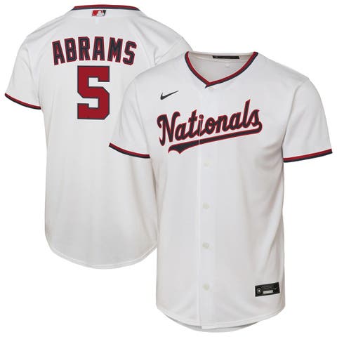 Youth Nike CJ Abrams White Washington Nationals Home Replica Player Jersey