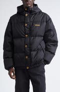 Versace Medusa Logo Embroidered Down Puffer Jacket