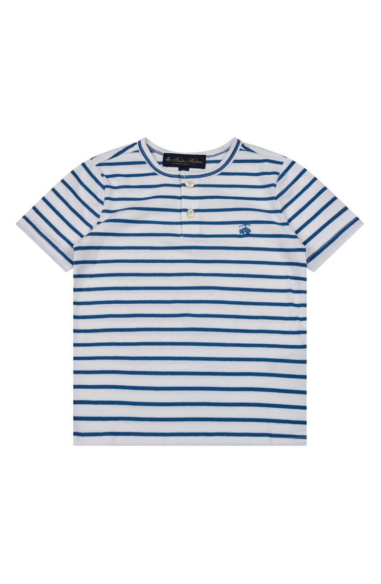 Brooks Brothers Kids' Stripe Henley, Main, color,