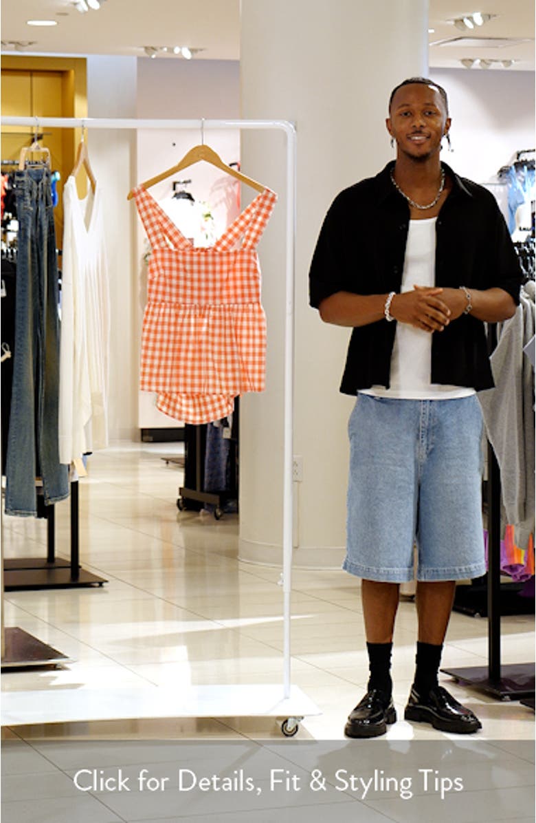 Chatham Gingham Babydoll Tank, sales video thumbnail