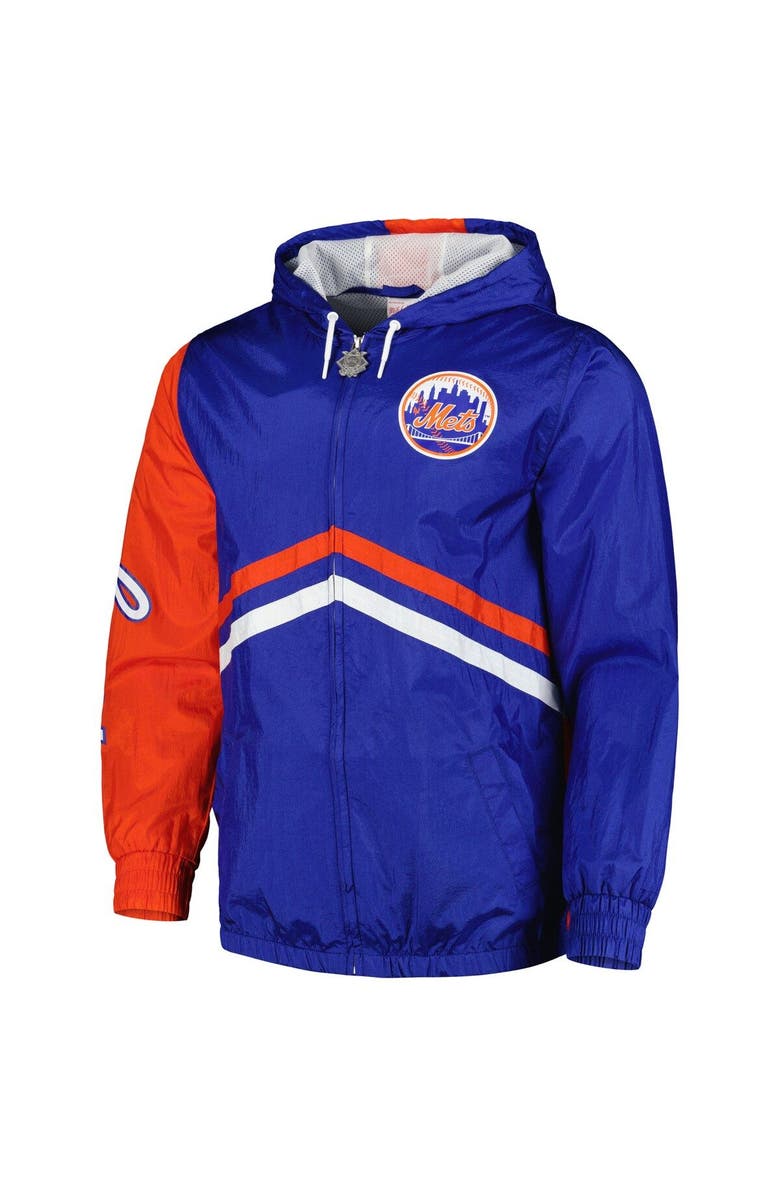 Mitchell & Ness Men's Mitchell & Ness Royal New York Mets Undeniable Full-Zip Hoodie Windbreaker Jacket, Alternate, color,