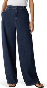 Eileen Fisher High Waist Wide Leg Jeans