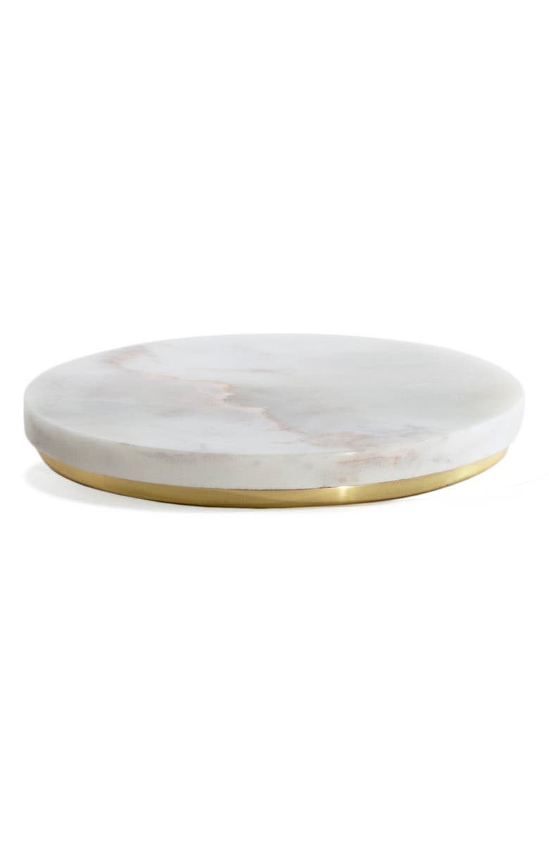 Hawkins New York Mara Marble Trivet, Main, color,
