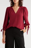 Renee C Ditsy Puff Sleeve Blouse