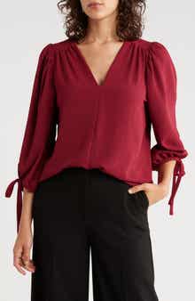 Renee C Ditsy Puff Sleeve Blouse