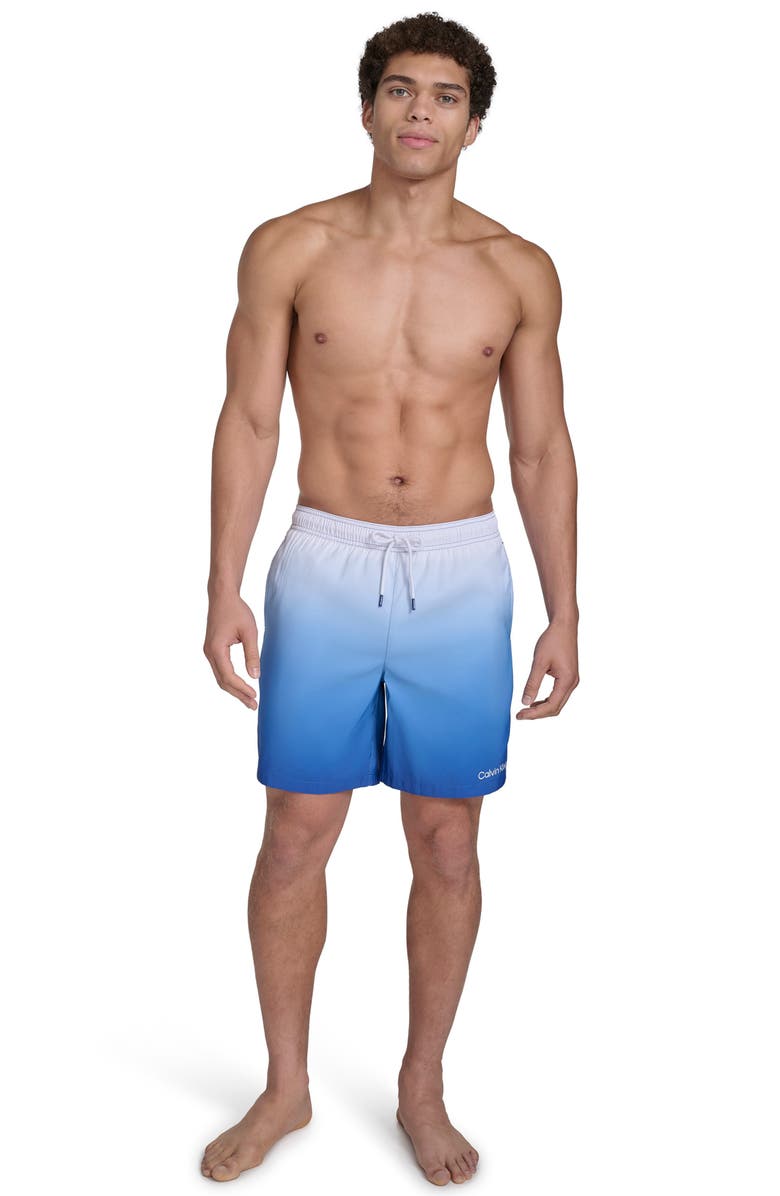 Calvin Klein Core Volley Swim Trunks, Alternate, color, Blue