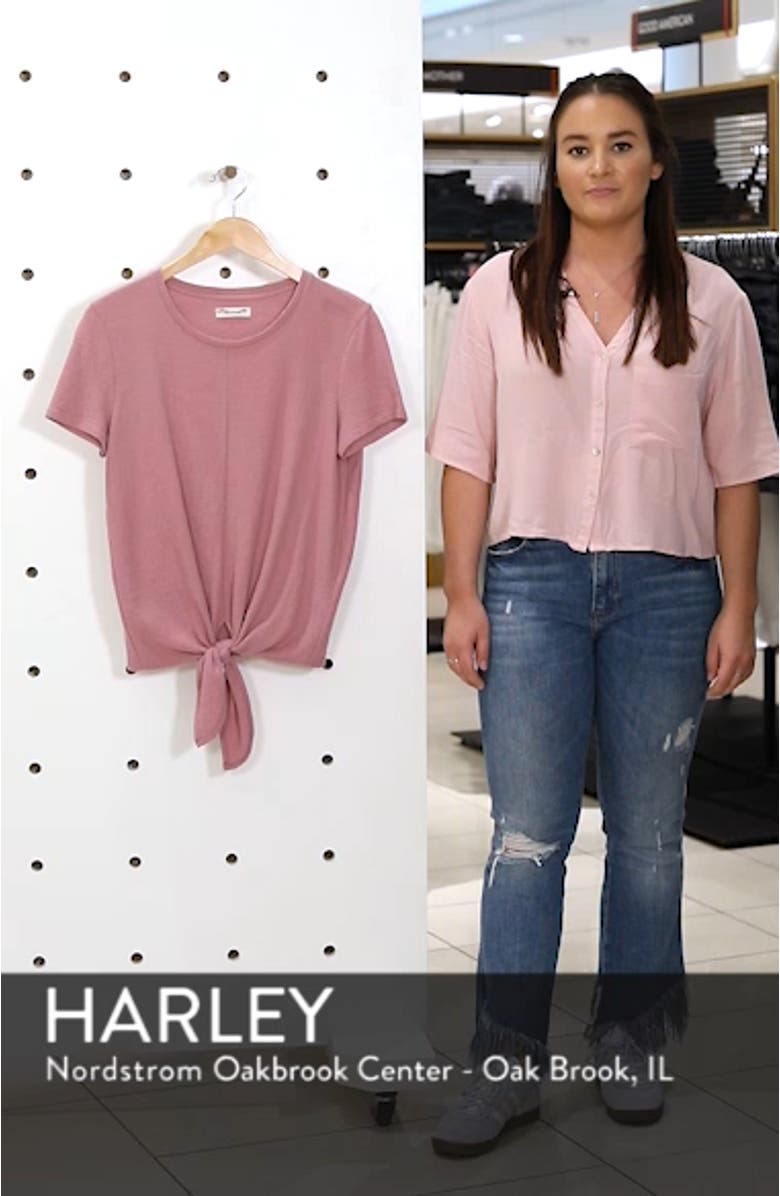 Modern Tie Front Tee, sales video thumbnail