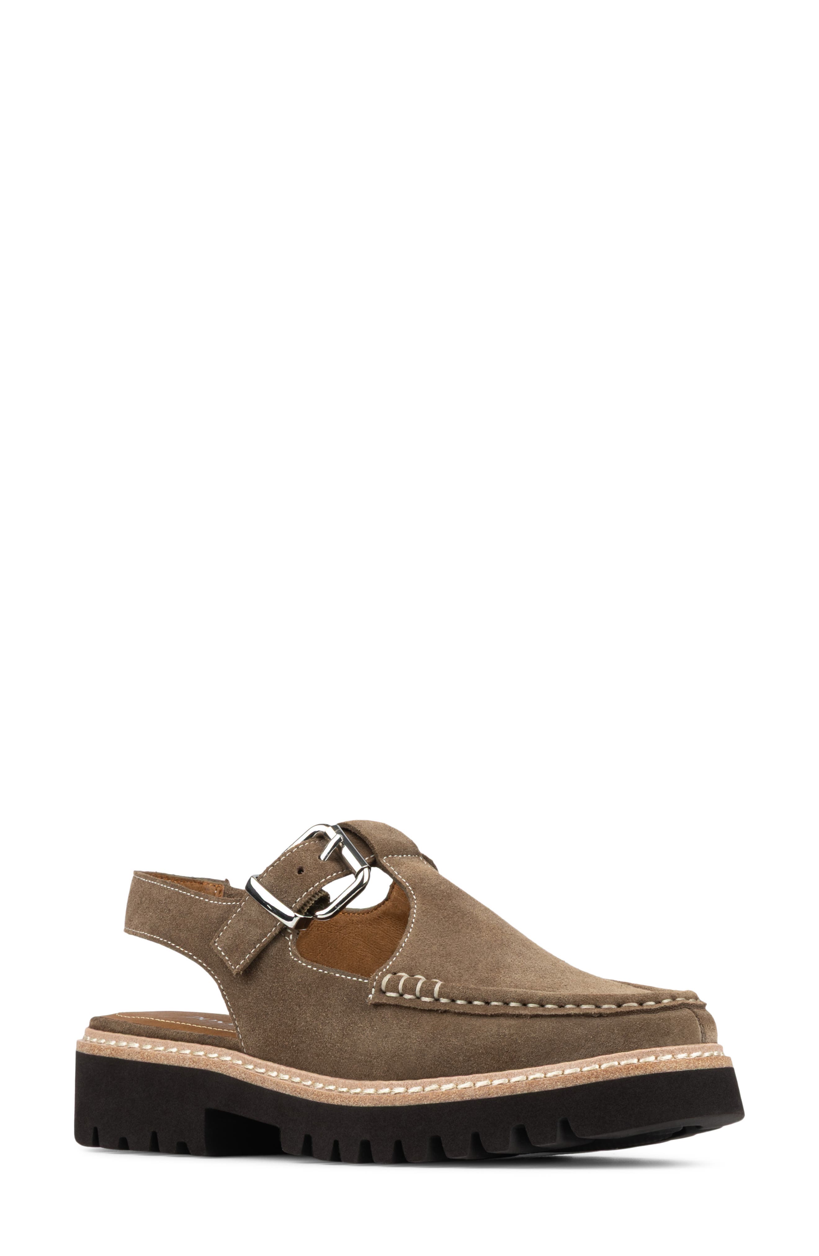 Cutout Slingback Loafer, Main, color, BARK